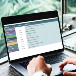 Marketing Plan Calendar – Excel formatted.